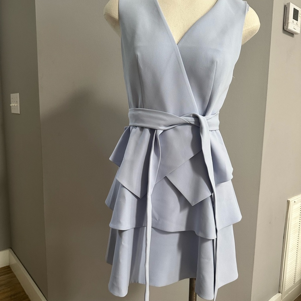 Ted Baker Light Blue Layered Mini Dress